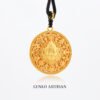 The Yellow God of Wealth and Eight Treasures Compass 999 gold+999 silver
