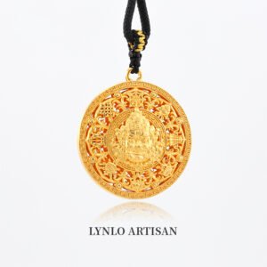 The Yellow God of Wealth and Eight Treasures Compass 999 gold+999 silver
