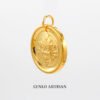 Luminous auspicious words, Yellow God of Wealth 999 gold+999 silver