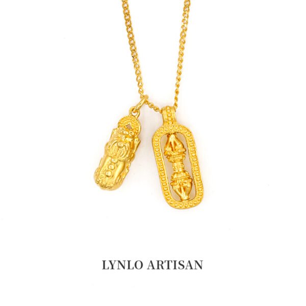 Wealth making Pixiu King Kong Chain 999 gold+999 silver