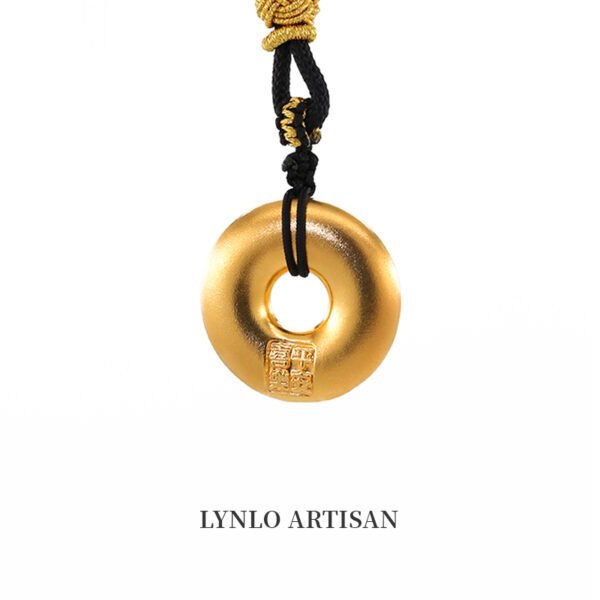 Xianglong Peace Pendant 999 gold+999 silver