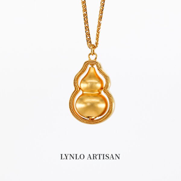 Rotating Baolun vegetarian gourd 999 gold+999 silver