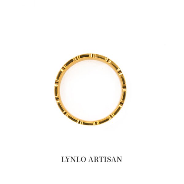 Thirteen Treasures of Good Fortune Ring 999 gold+999 silver