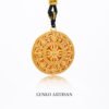 The Yellow God of Wealth and Eight Treasures Compass 999 gold+999 silver