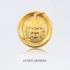 Luminous auspicious words, Yellow God of Wealth 999 gold+999 silver