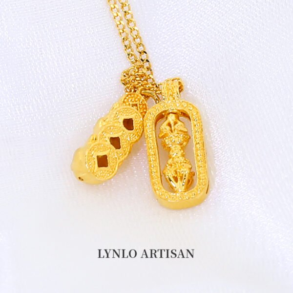 Wealth making Pixiu King Kong Chain 999 gold+999 silver