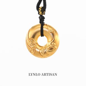 Xianglong Peace Pendant 999 gold+999 silver