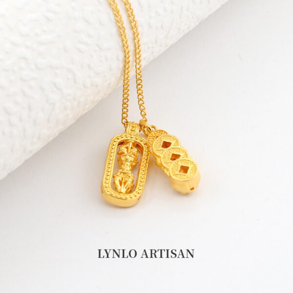 Wealth making Pixiu King Kong Chain 999 gold+999 silver