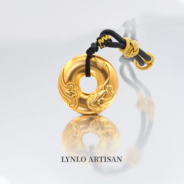 Xianglong Peace Pendant 999 gold+999 silver
