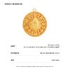 The Yellow God of Wealth and Eight Treasures Compass 999 gold+999 silver