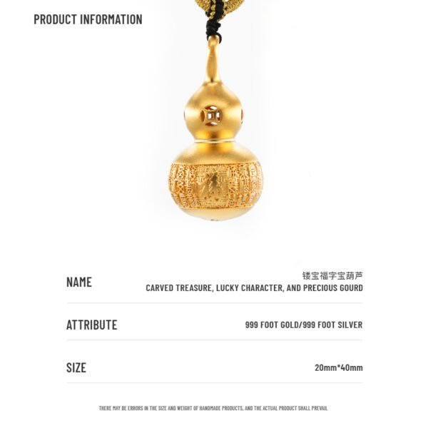 Fortune comes to treasure gourd 999 gold+999 silver