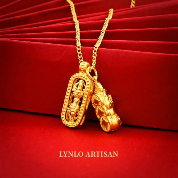 Wealth making Pixiu King Kong Chain 999 gold+999 silver