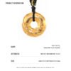 Xianglong Peace Pendant 999 gold+999 silver