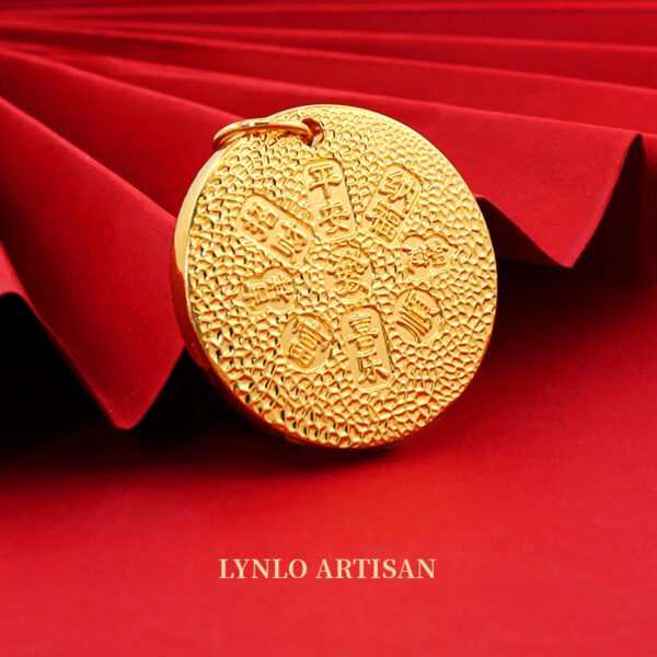 Starry Sky, Auspicious Words, Yellow God of Wealth 999 gold+999 silver